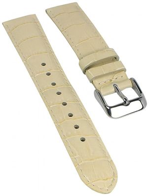 Armband Collection | Leder beige Kroko Prägung Casio LTF-119L