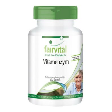 Vitamenzym 500 Tabletten Multienzym-Komplex - fairvital