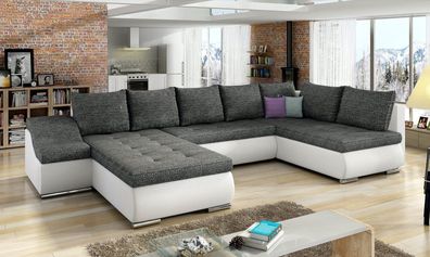 Polsterecke Sofa Couch Couchgarnitur mit Schlaffunktion XXL Wohnlandschaft