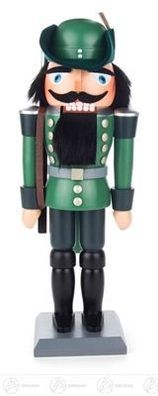 Nussknacker mit Pickelhaube blau-gelb BxHxT 5 cmx14 cmx3 cm NEU Erzgebirge