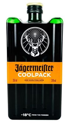 Jägermeister Coolpack 0,35l (35% Vol) Kräuterlikör Bar Drink - [Enthält Sulfite