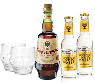 Montenegro & Tonic Set - Montenegro Amaro Italiano Likör 0,7L (23% Vol) + 2x Fe