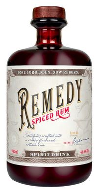 REMEDY SPICED RUM 0,7l ( 41,5% Vol) Rhum Ron Spirituose Bar Cocktail Longdrink