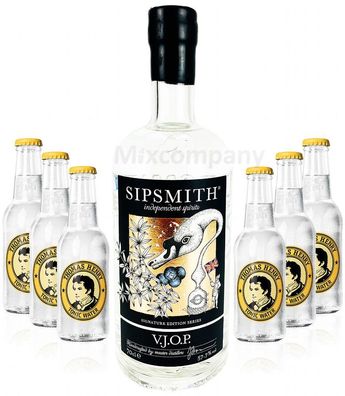 Sipsmith V.J.O.P. Gin 0,7l (57,7% Vol) + 6x Thomas Henry Tonic Water 0,2l MEHRW