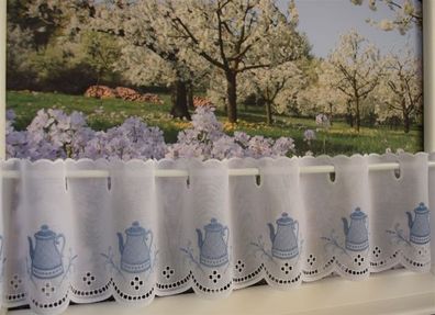 1 Adventsstern Weihnachtskurzgardine 70*35 cm Scheibenhänger Landhausgardine W5