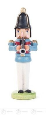 Nussknacker mit Pickelhaube blau-gelb BxHxT 5 cmx14 cmx3 cm NEU Erzgebirge