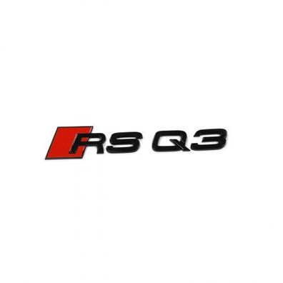 Original Audi RSQ3 Schriftzug schwarz Tuning Emblem Black Edition Logo Aufkleber