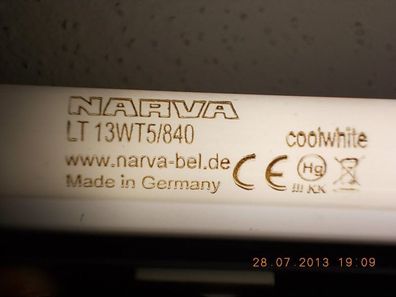 NARVA F13w/840 F13W/ CW 53 53,1 cm 530 531 mm T16 4000 Kelvin F13WCW cold white