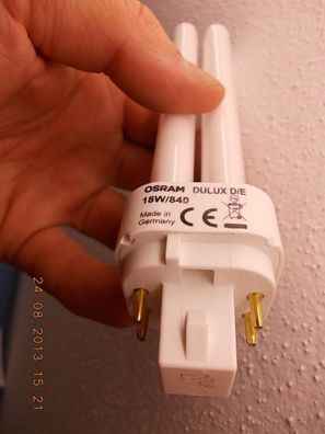 OSRAM DULUX D/ E 18W/840 Made in Germany CE