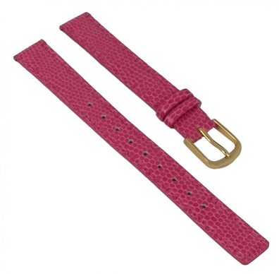Casio Uhrenarmband 13mm | Leder rosa für Damenuhr LA670WEGL