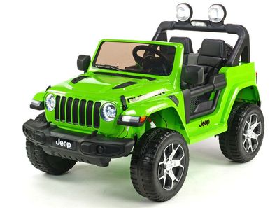Jeep Wrangler Rubicon 2-Sitzer 4x4 Kinder Elektroauto - grün lackiert