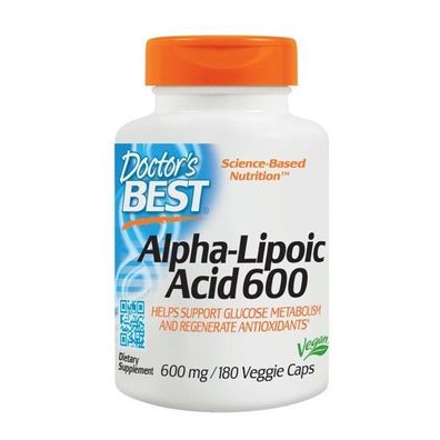 Doctor´s Best, Alpha-Lipoic Acid (Alpha-Liponsäure), 600mg, 180 Veg. Kapseln