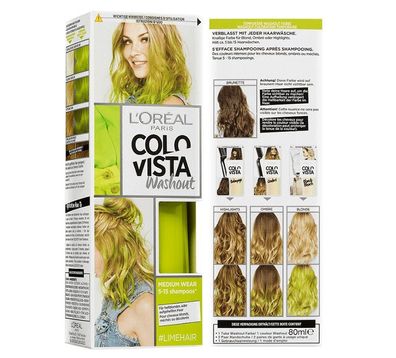 Loreal Paris Colo Vista Washout Limehair Farbe Auswaschbar nach 5-15 Haarwäschen