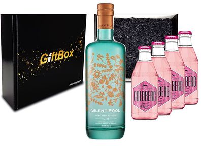 Mixcompany Gin Tonic Giftbox Geschenkset - Silent Pool Gin 0,7L 700ml (43% Vol)
