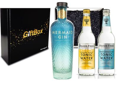 Mixcompany Gin Tonic Set Giftbox Geschenkset - Mermaid Gin 0,7L 700ml (42% Vol)