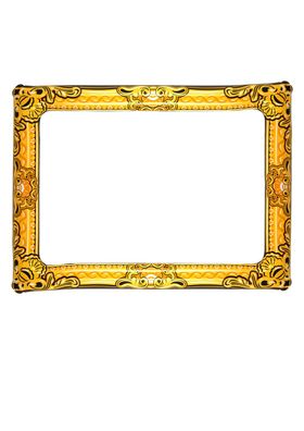 1 oder 2 aufblasbare goldene Fotorahmen Foto Booth Selfie Rahmen Bilderrahmen