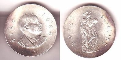 10 Schilling Silber Münze Irland 50. Jahrestag des Osteraufstandes 1966