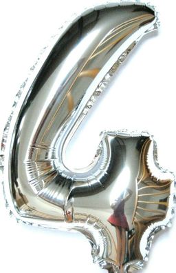 XL 70cm not Helium balloon Folienballon Silber Zahl 0 Zahlen Geburtstag Geschenk