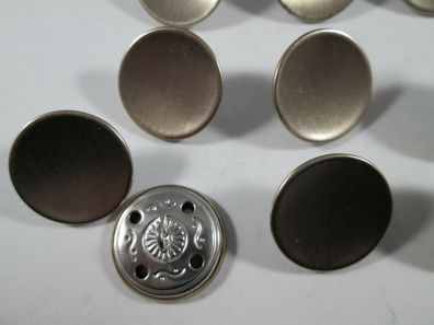 Druckknopf Metall Knopf Knöpfe 15 Stück gold 13,5 mm groß #1111#