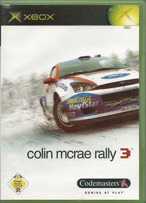 Colin McRae Rally 3 (Microsoft Xbox, 2002, DVD-Box) guter Zustand