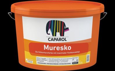 Caparol Muresko 2,5l oder 5,0l Fassadenfarbe weiß Fassadenbeschichtung Außenfarbe