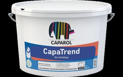 Caparol CapaTrend 2,5l oder 5,0l Wandfarbe Deckenfarbe Malerweiß Innenwandfarbe