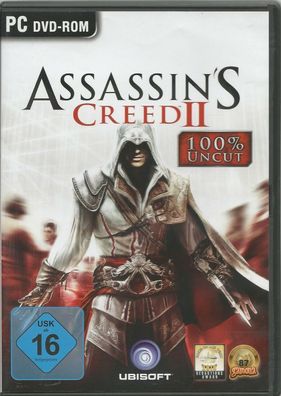 Assassins Creed II (PC, 2013, DVD-Box) ohne Anleitung mit Uplay Key Code