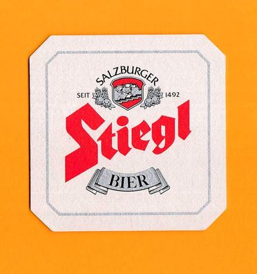 Salzburger Stiegl Brauerei - ein ungebrauchter Bierdeckel