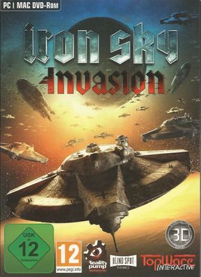Iron Sky: Invasion (PC-Mac, 2012, DVD-Box) ohne Anleitung - mit Steam Key Code