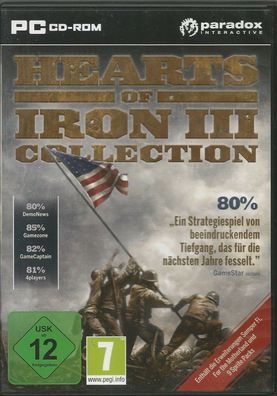 Hearts Of Iron III Collection (PC, 2011, DVD-Box) oh. Anleit. MIT Steam Key Code
