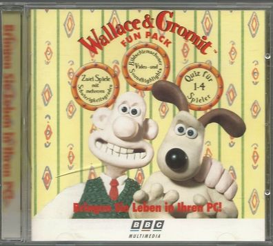 Wallace & Gromit Fun Pack (PC, 1996 Jewelcase) mit Anleitung, sehr guter Zustand