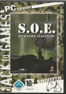 SOE: Operation Avalanche von Back to Games (PC, 2006 DVD-BOX) sehr guter Zustand