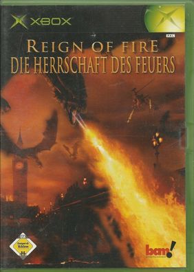 Reign Of Fire - Die Herrschaft des Feuers (Microsoft Xbox, 2002, DVD-Box)