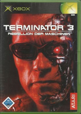 Terminator 3: Rebellion der Maschinen (Microsoft Xbox, 2003, DVD-Box) Top Zustand