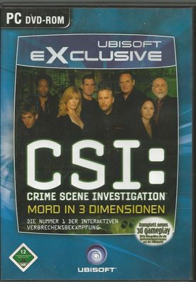 CSI - Crime Scene Investigation 3 - Mord in 3 Dimensionen (PC, 2007, DVD-Box)