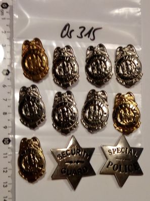 Polizei Police Badge USA Mimi Abzeichen 11 Stück (os315)