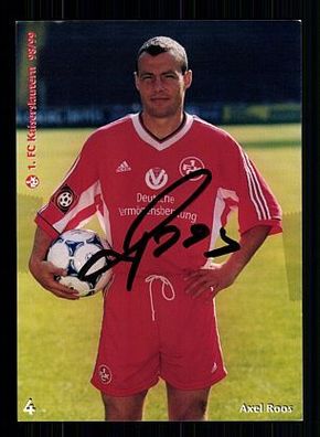 Axel Roos 1. FC Kaiserslautern 1998-99 Autogrammkarte + A54297 KR