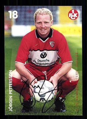 Jörgen Pettersson 1. FC Kaiserslautern 2001-02 Autogrammkarte + A54299 KR