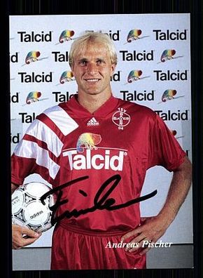 Andreas Fischer Bayer Leverkusen 1993-94 Autogrammkarte + A54417 KR