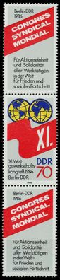 DDR Zusammendruck Nr SZd325 postfrisch 3ER STR X034A52