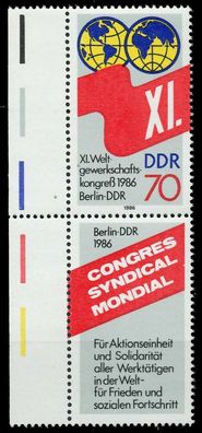 DDR Zusammendruck Nr SZd322 postfrisch SENKR PAAR SRA X034AD2