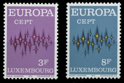Luxemburg 1972 Nr 846-847 postfrisch SAC2B72