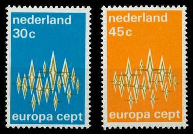 Niederlande 1972 Nr 987-988 postfrisch SAC2BB6