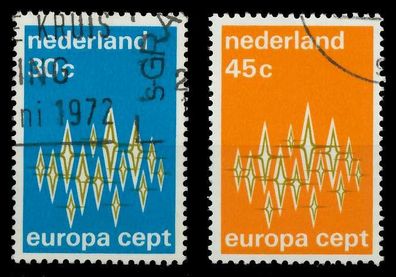 Niederlande 1972 Nr 987-988 gestempelt X040362