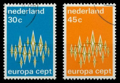 Niederlande 1972 Nr 987-988 gestempelt X04036A
