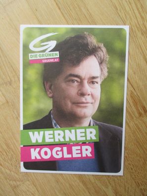 Österreich Vizekanzler Die Grünen Politiker Werner Kogler - handsigniertes Autogramm!