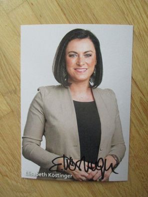Österreich ÖVP Bundesministerin Elisabeth Köstinger - handsigniertes Autogramm!!!!