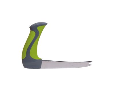 EASI-GRIP Allzweckmesser abgewinkelt Messer mit fein gezackter Klinge