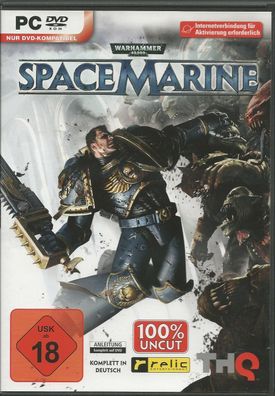 Warhammer 40.000: Space Marine (PC, 2011, DVD-Box) ohne Anleitung, MIT Steam Key