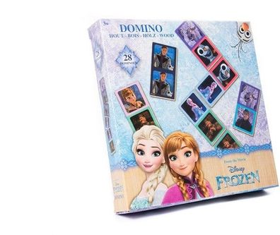 Disney Frozen Domino aus Holz 28-teilig Anna Elsa Olaf Sven Christof